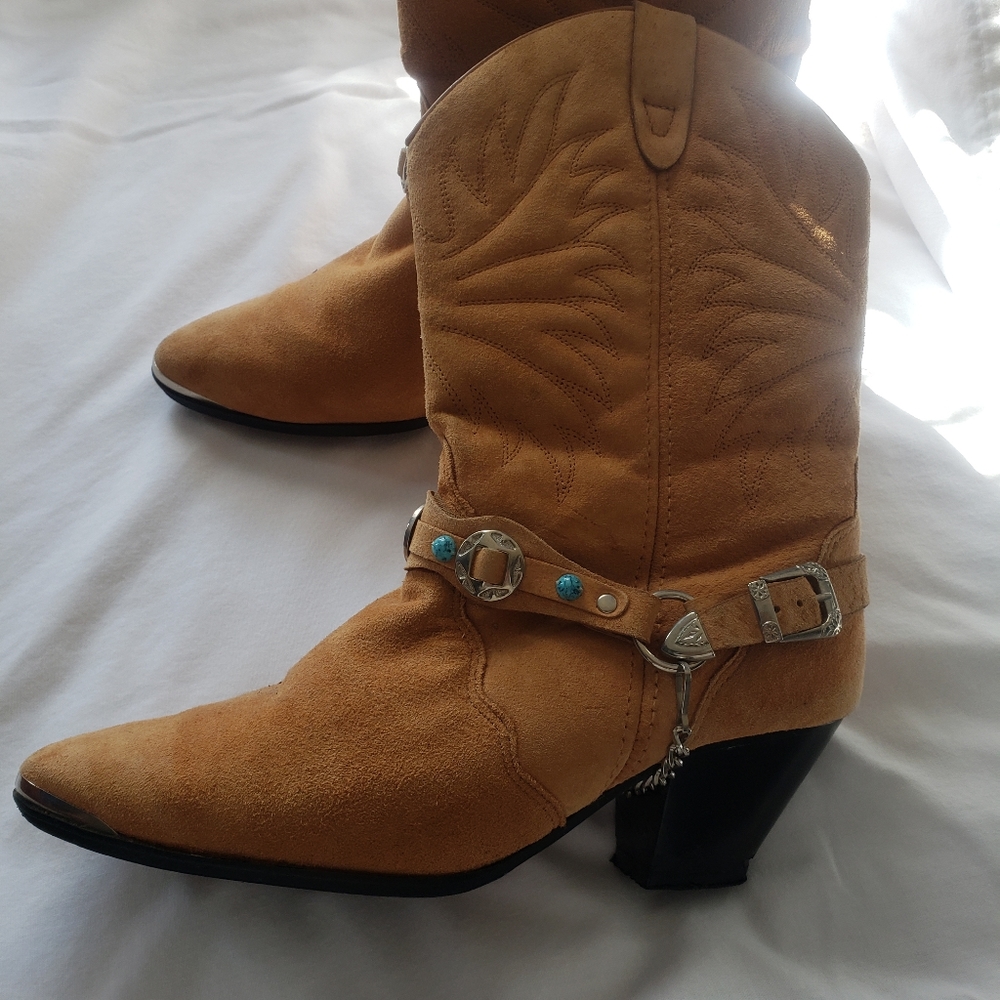 American West Trading Company women's western boots, size 8.5, suade